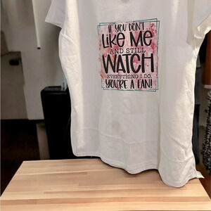 Catchy Phrase Cotton T Ladies Size XL